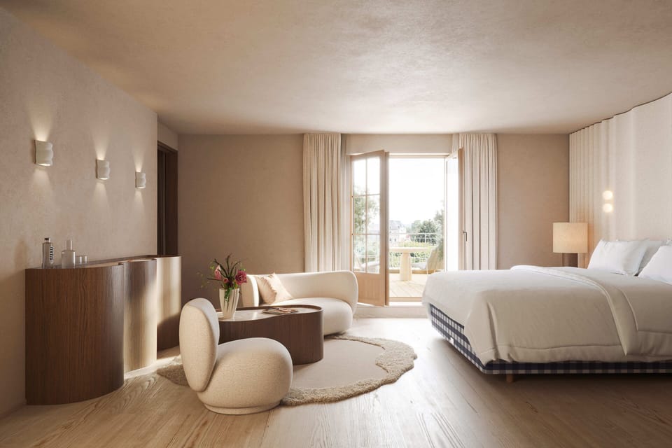 Suite, Vineyard View | Premium bedding, free minibar items, in-room safe, desk