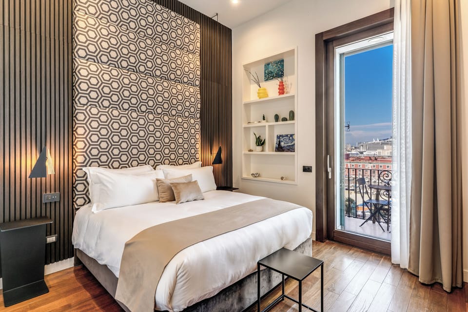 Luxury Double or Twin Room, Sea View | Egyptian cotton sheets, premium bedding, down comforters