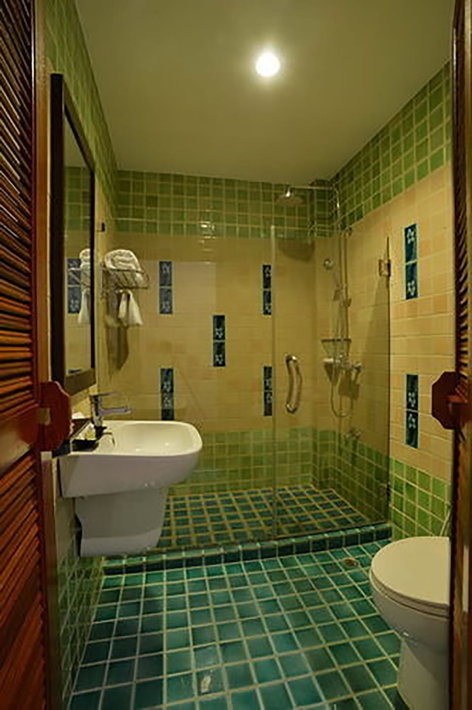 Deluxe Double Room | Bathroom | Shower, rainfall showerhead, hair dryer, towels