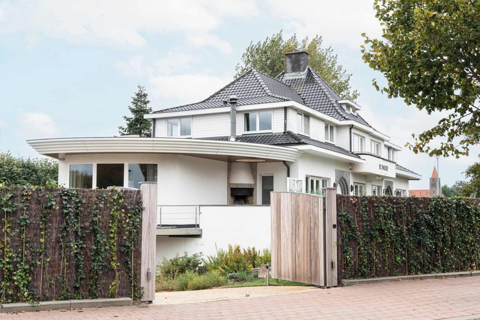 The Pagode a distinctive coastal villa with elegant lines and a serene, private garden
