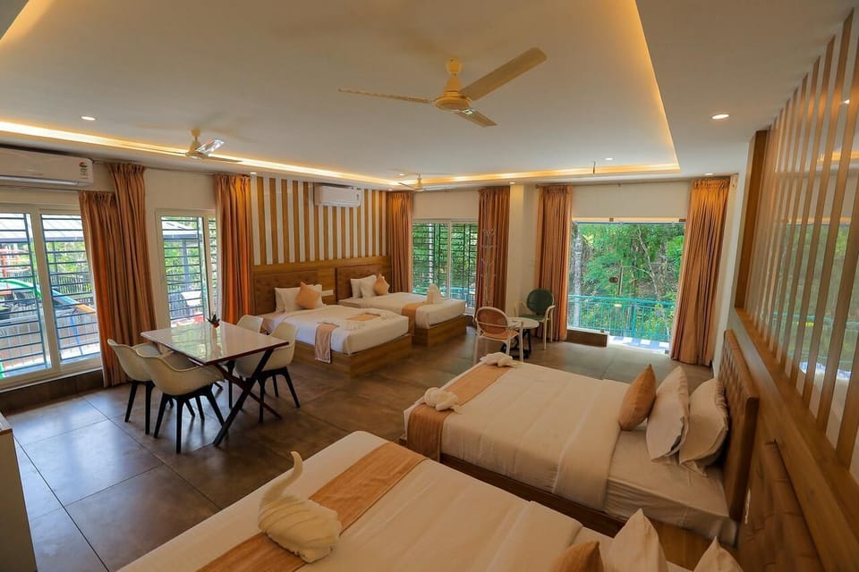 Family Quadruple Room, Garden View | Free WiFi