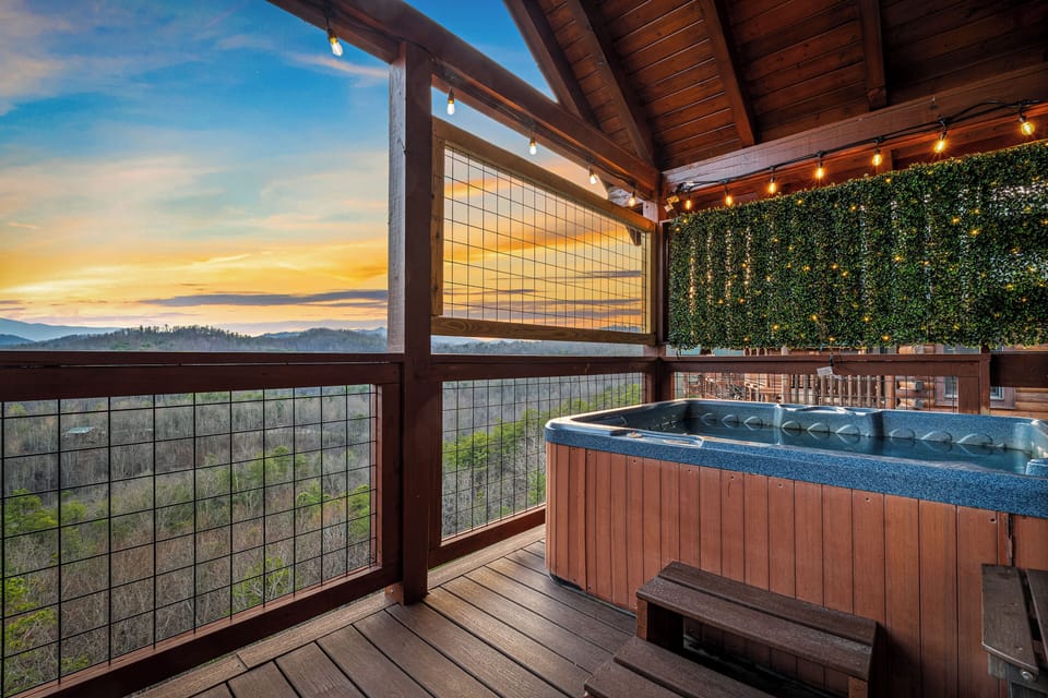 Relax in the hot tub at the end of your day!