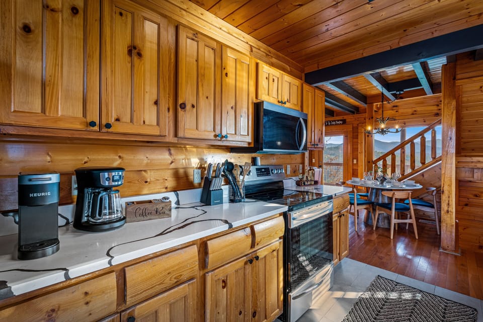 Counterspace to spread out and prepare meals!