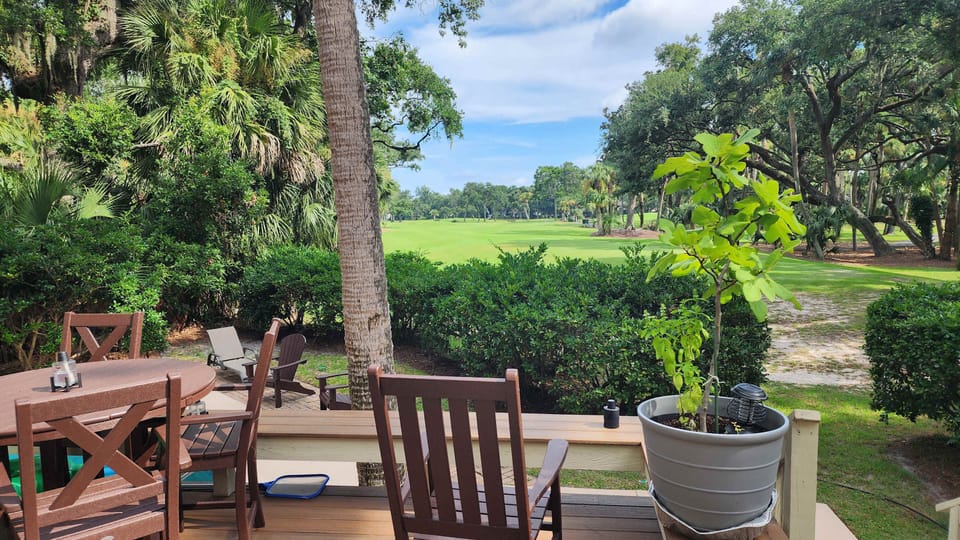 Enjoy peaceful golf course scenery right outside.