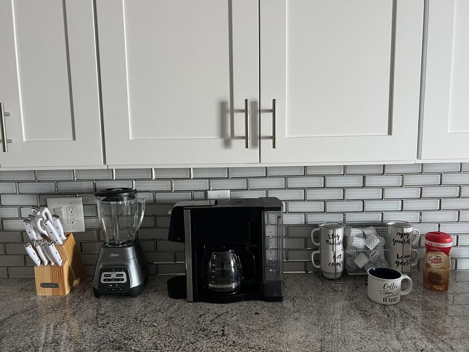 Start your mornings with coffee before heading to the beach or trail