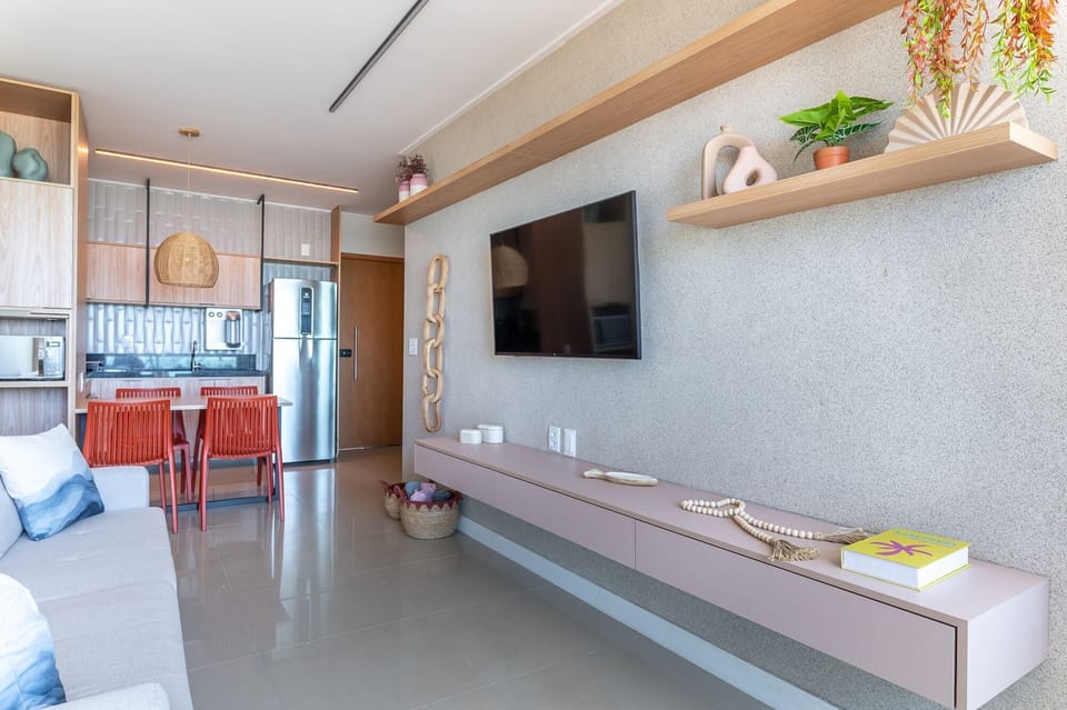Apartment | Living area | 55-inch Smart TV with digital channels