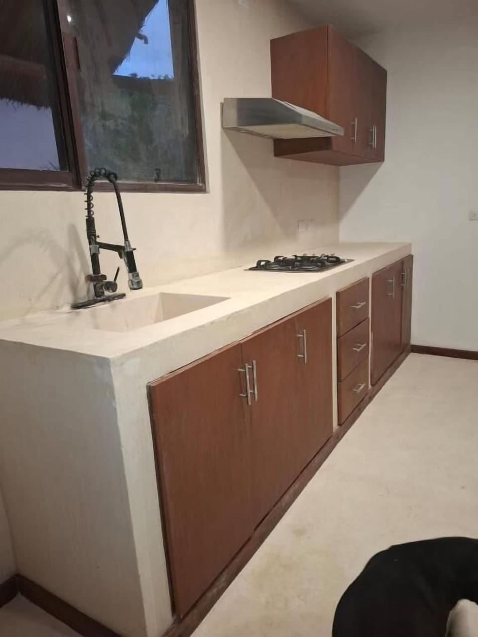Family Quadruple Room, Pool View | Private kitchen | Mini-fridge