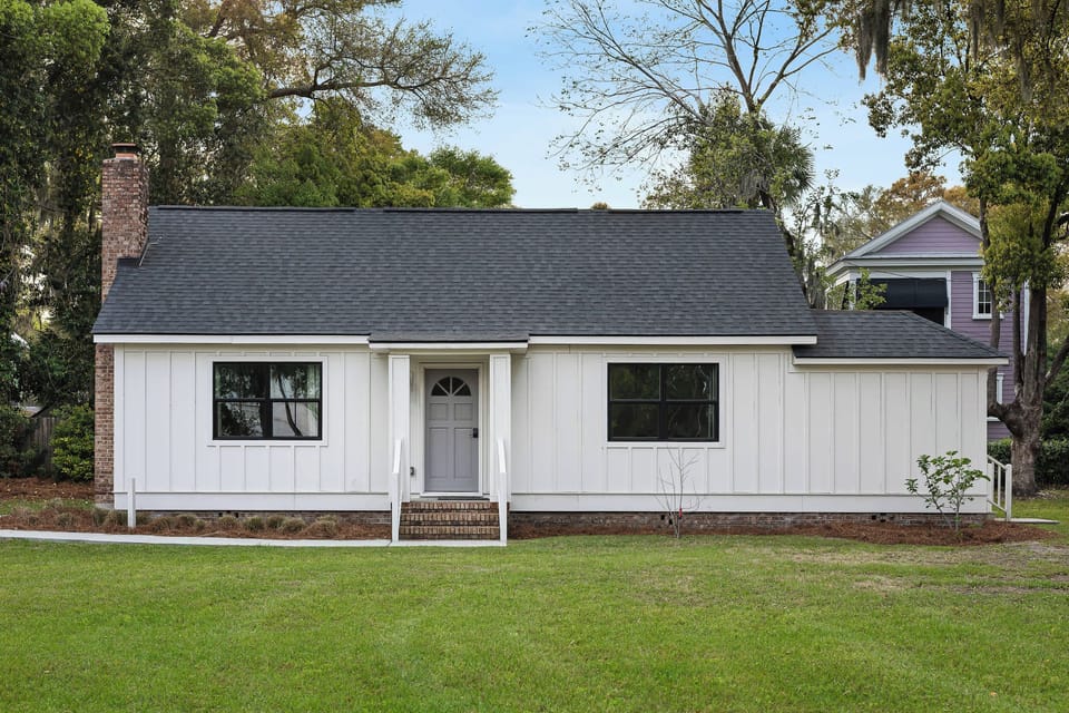 Exterior of house.