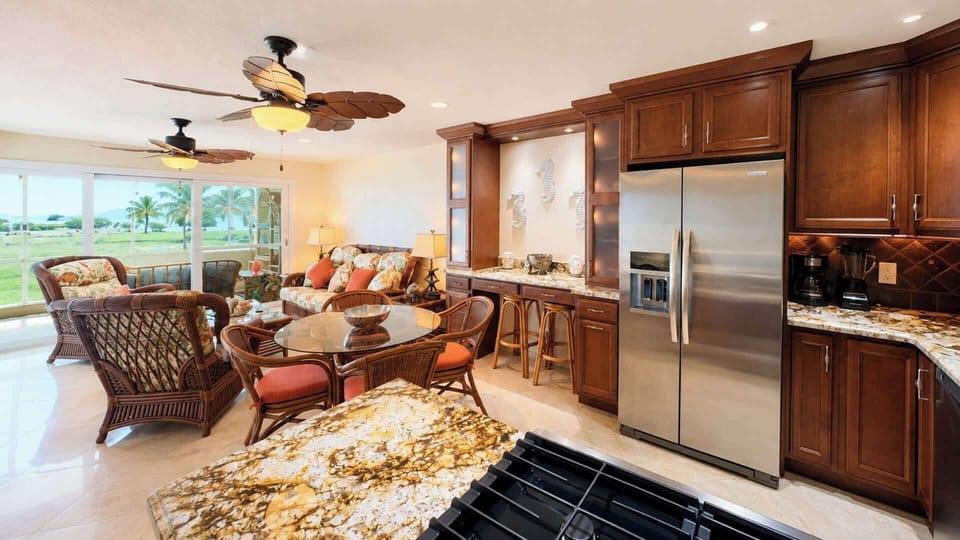 Open Kitchen, Dining and Living Area