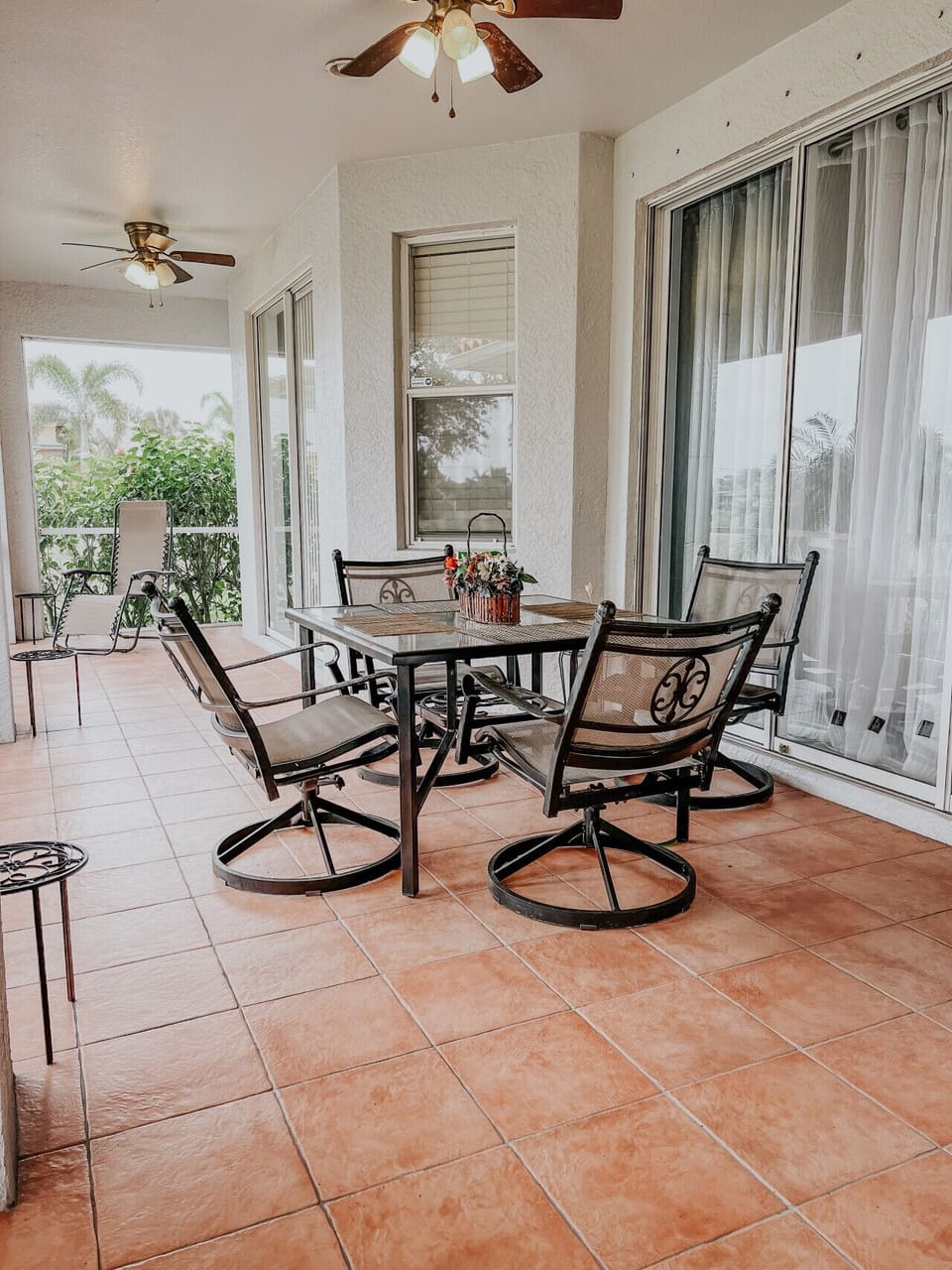 Outdoor screened in covered patio
