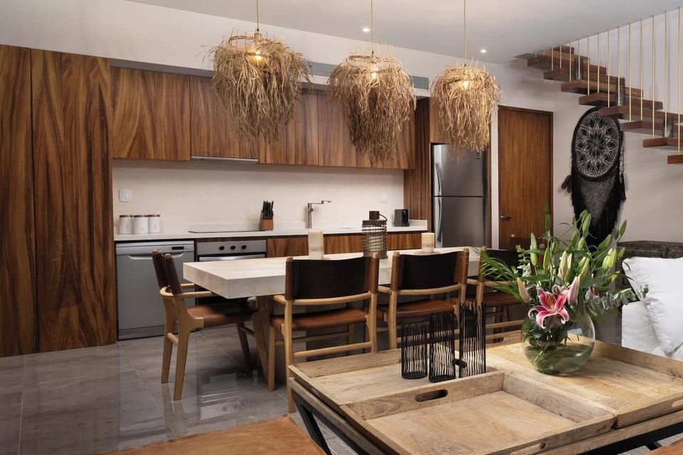 kitchen, living area