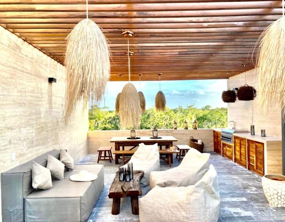 Feel cozy and right at home sipping a cocktail on our private terrace !