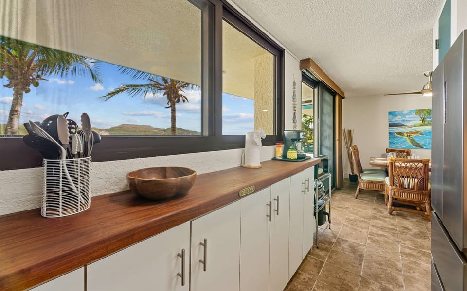 Stunning views to take in right from the kitchen