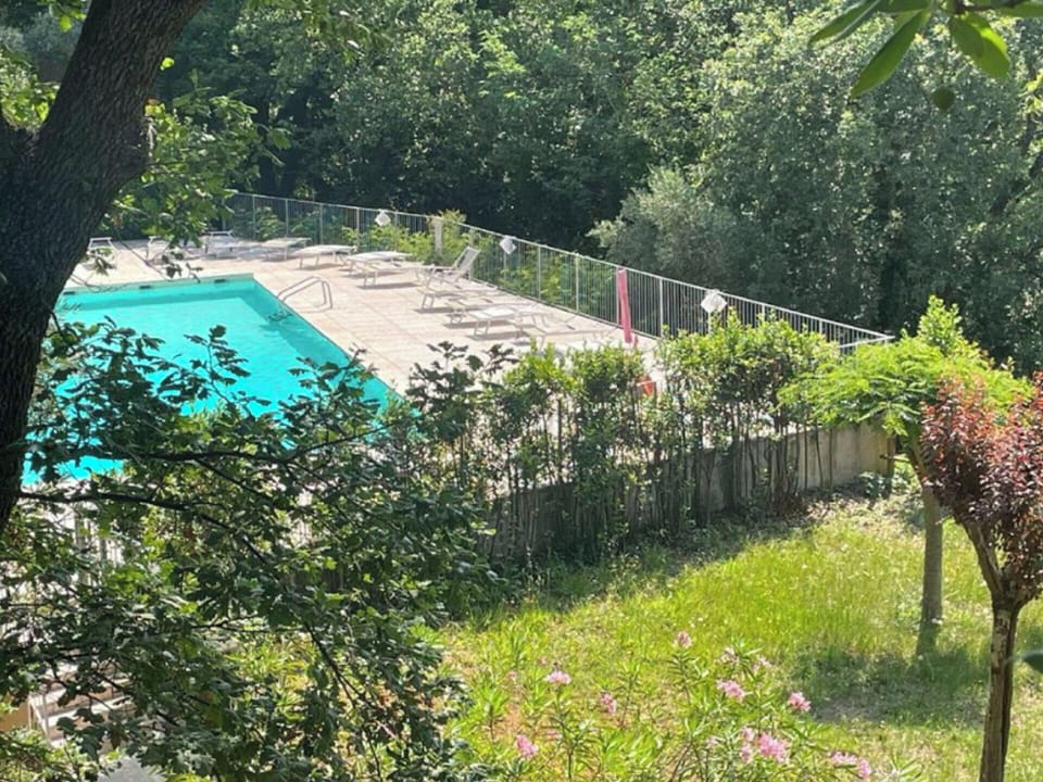 Swimming Pool, Garden, Outdoor Furniture, Shade, Backyard, Resort, Yard, Landscaping, Chair, Eco Hotel