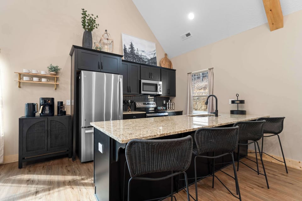 Stainless steel appliances ready for all your vacation cooking and baking!
