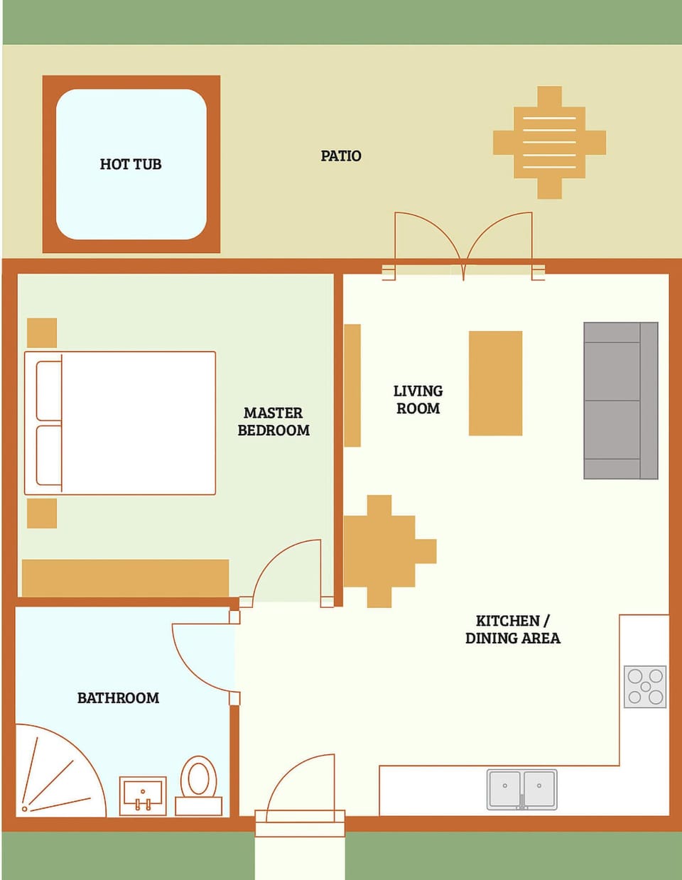 Floor plan | Holly - Little Dunley Cottages, Bovey Tracey