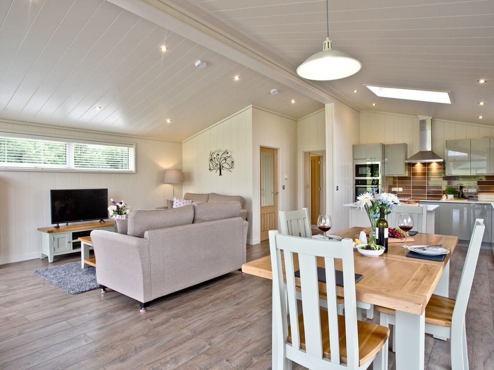 Lovely open and airy living space | Holly Lodge - South Downs Lodges, Hassocks