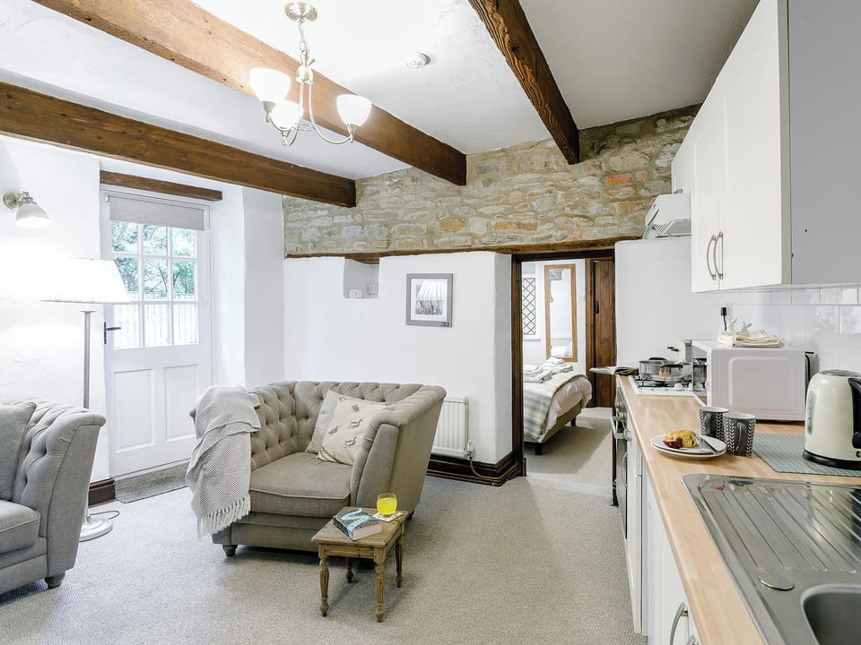 Open plan living space | The Nook - Mill Farm Cottages, Chesterfield, Near Bakewell