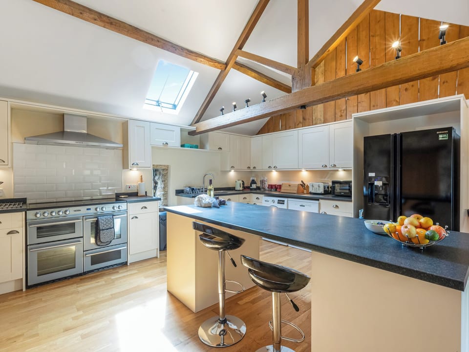 Fully appointed kitchen with &lsquo;island&rsquo; | Sycamore Cottage, Harwood Dale, near Scarborough