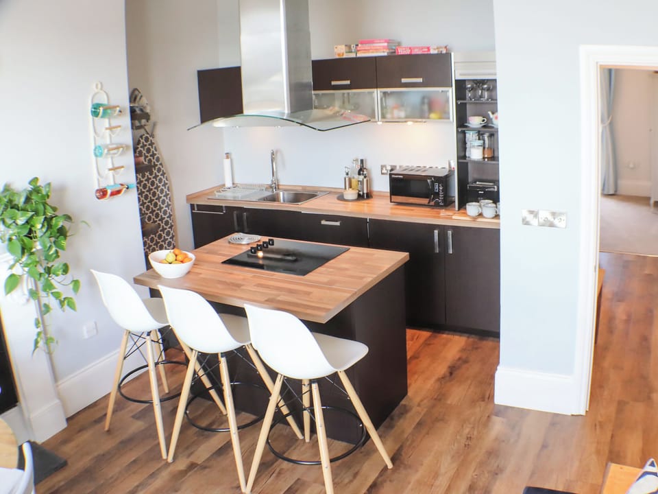 Open plan living space | Seaside Apartment - Awel Y Mor, Aberystwyth
