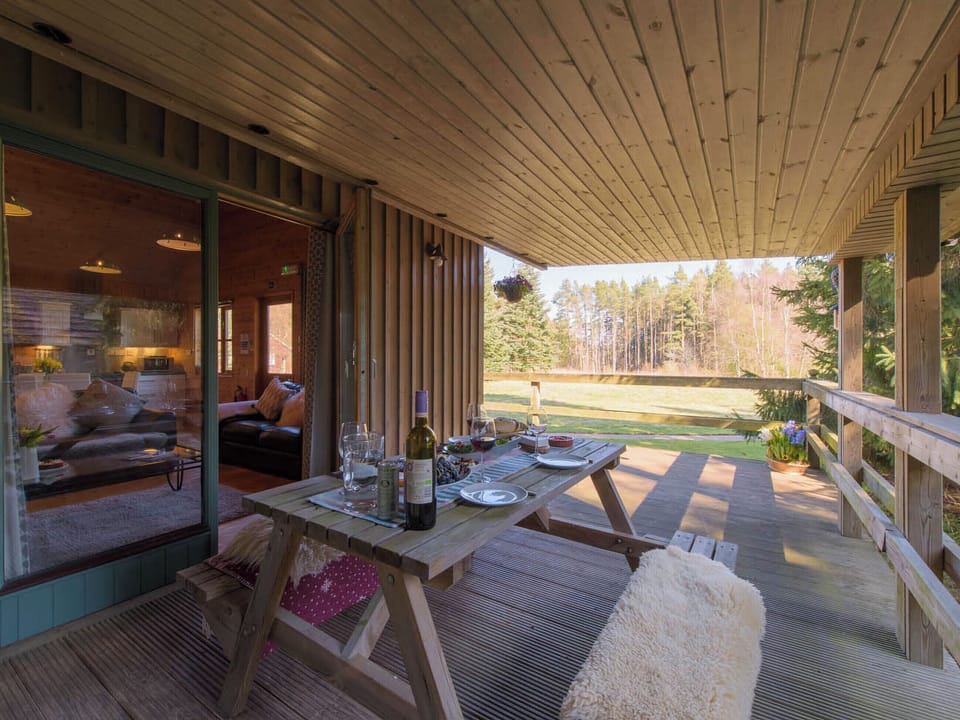 Terrace | Clachnaben - Woodend Lodges, Glassel, near Banchory