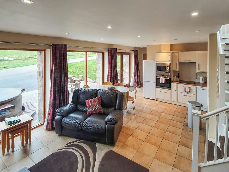 Open plan living space | The Stables - Cairnton Farm Cottages, Lumphanan, near Banchory