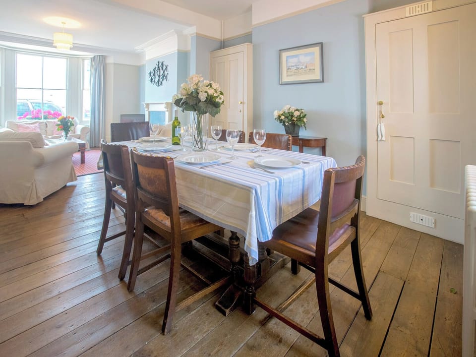 Stylish dining area of living and dining area | Market Cross Place, Aldeburgh