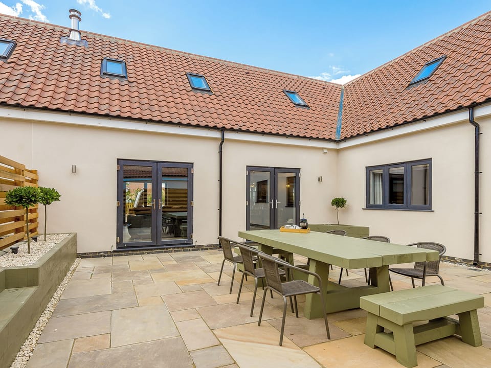 Private, inner courtyard, | Holly Tree Barn - Ashlin Farm Barns, Dunholme, near Lincoln