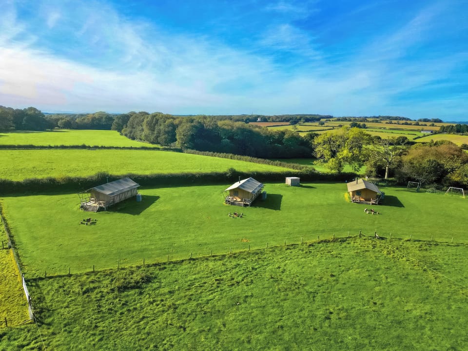 Setting | Gambledown Farm - Skylark - Safari Tent - Gambledown Farm Safari Tents, Romsey