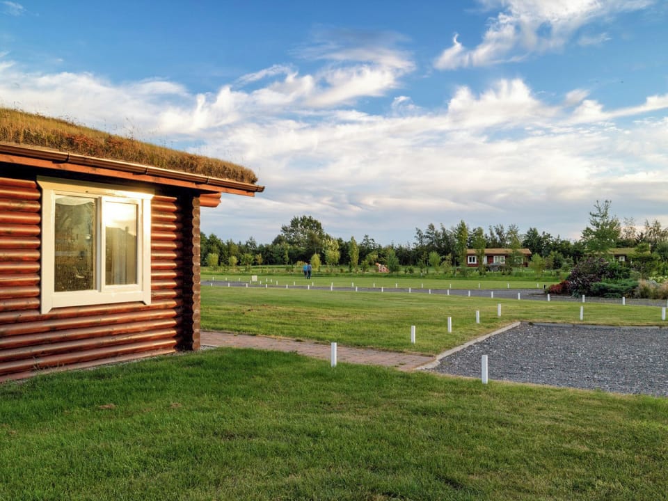 Holiday home is surrounded by lawned recreation areas | Mallard Lodge - Mackinder Farms, Brayton, Selby
