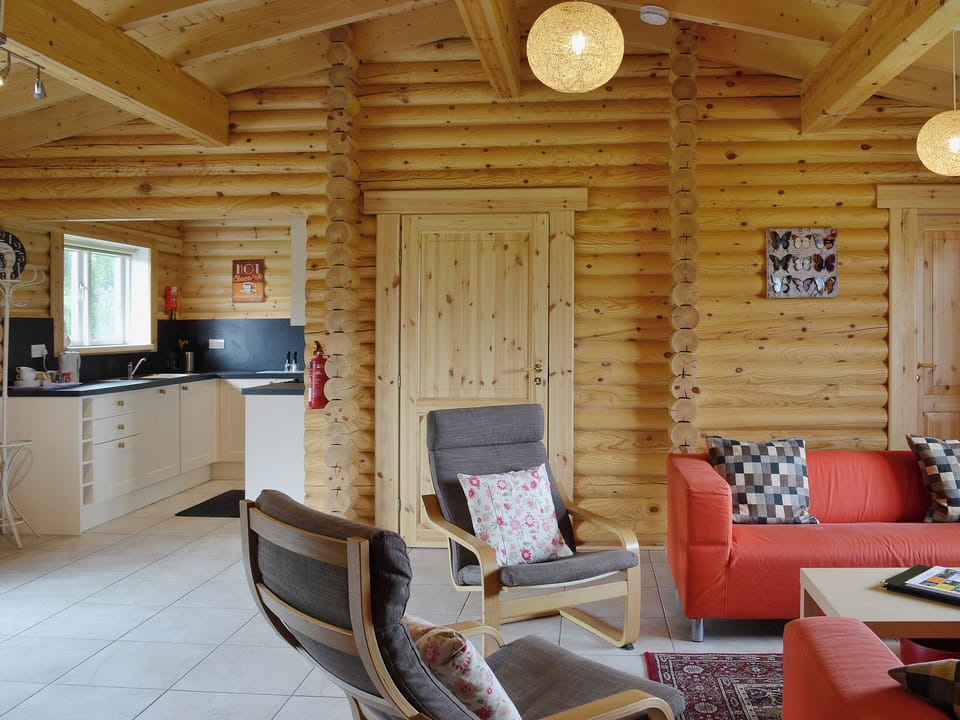 The layout of the open plan living area makes ideal use of the space | Quail Lodge - Mackinder Farms, Brayton, Selby