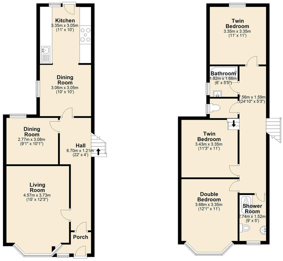 Floor plan | Kenmare Cottage, Shanklin