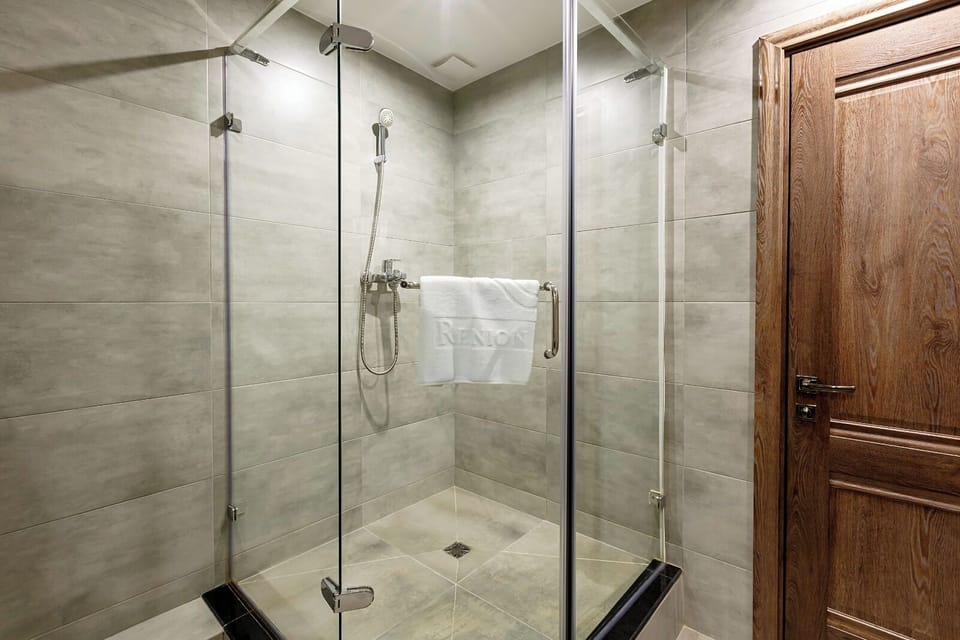 Deluxe Room | Bathroom | Shower, hair dryer, slippers, towels