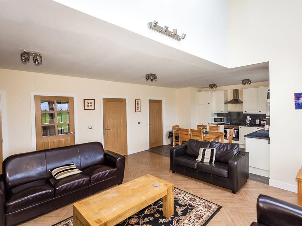 Open plan living space | One Eden Cottage - Williamscraig Holiday Cottages, Linlithgow