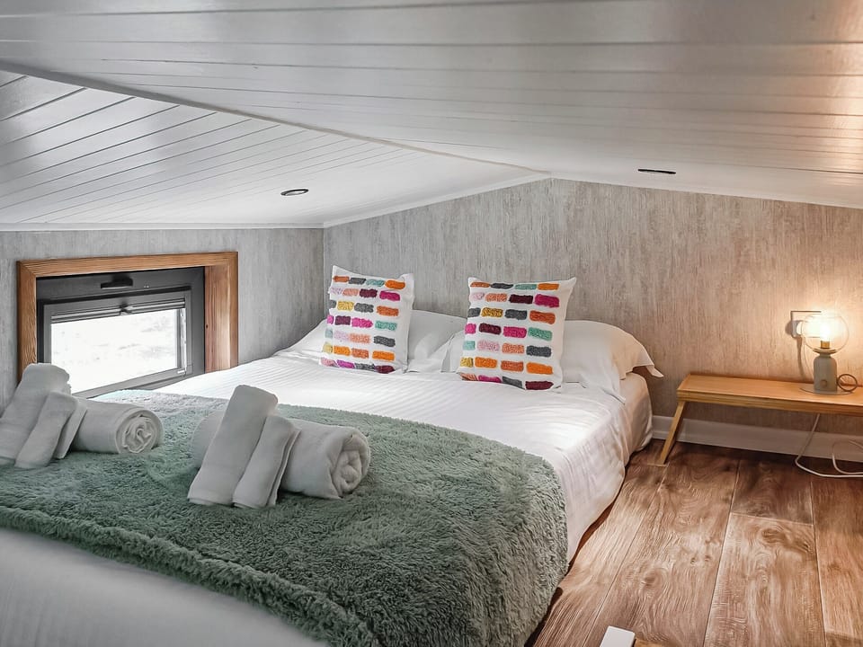 Double bedroom | Little Dunley CottagesTiny House, Bovey Tracey, near Newton Abbot