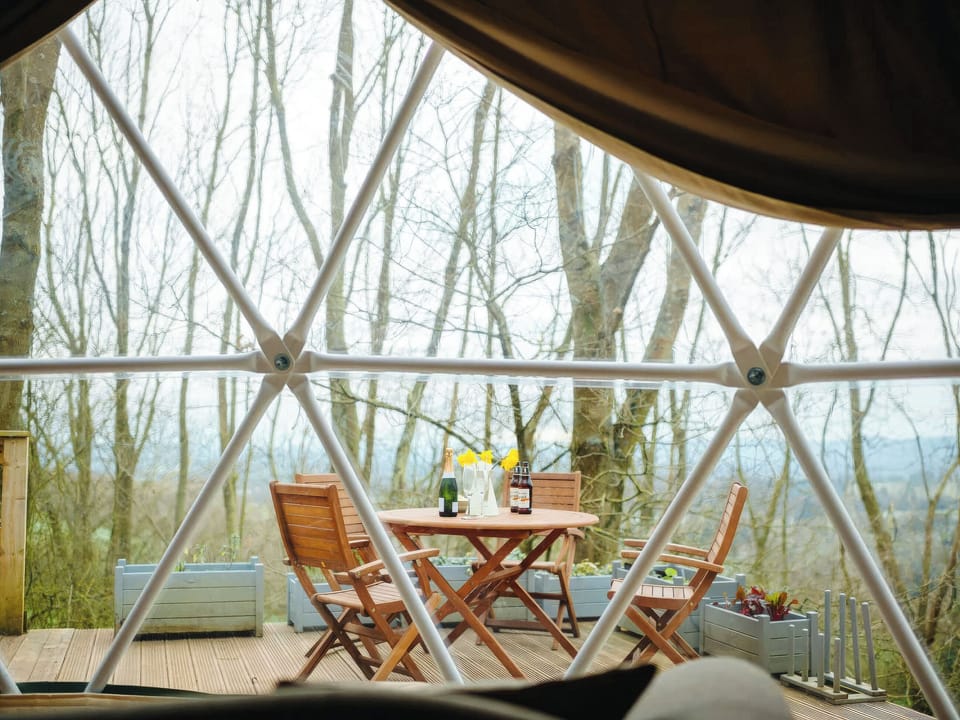 Outdoor area | The Tree Dome - Woodland Escapes, Ludlow