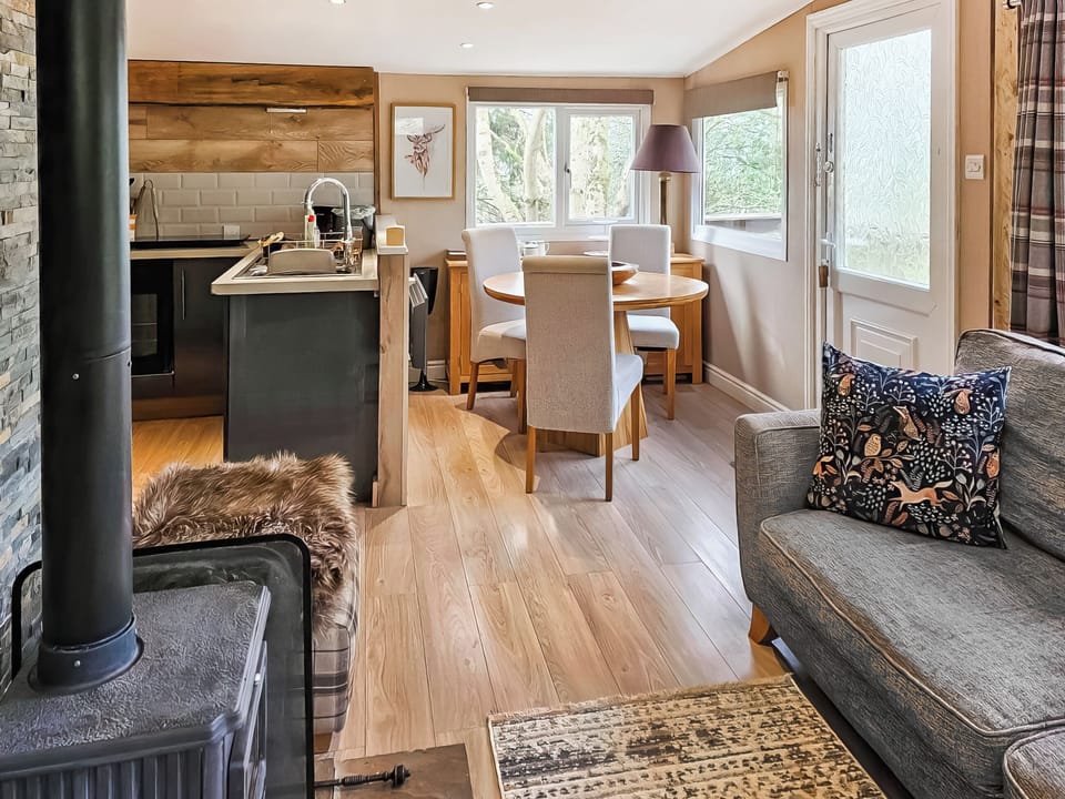 Open plan living space | Rowan Tree Lodge - Woodland Escapes, Ludlow