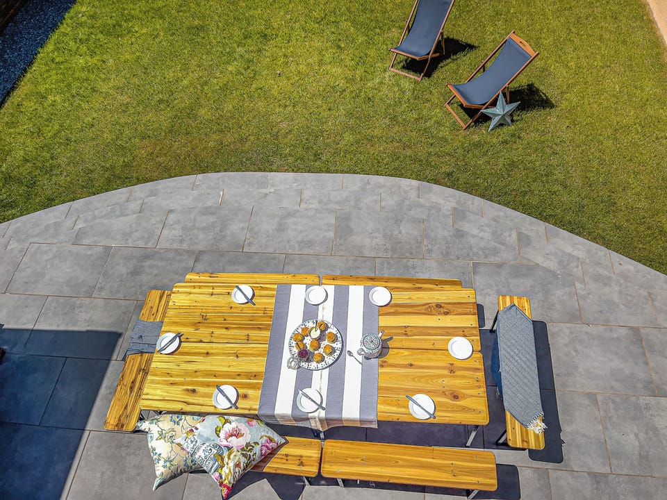 Sitting-out-area | Aqua - A Beach Bedroom, Combe Martin, near Ilfracombe