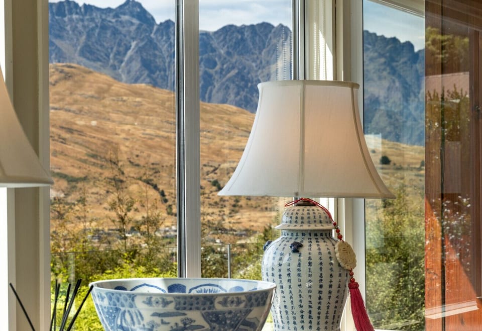 Close-up view toward The Remarkables
