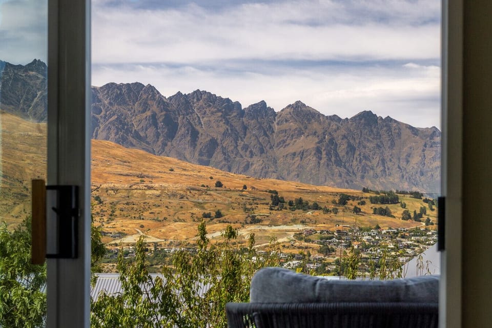 Remarkables view from the balcony