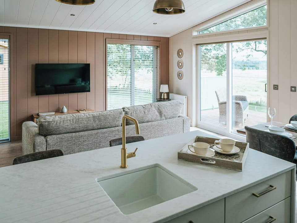 Kitchen/diner | Rue - Bowland Retreat Lodges, Clitheroe