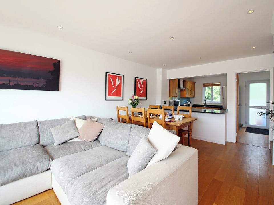 Open plan living space | Goosander Lake House, Cotswold Lakes