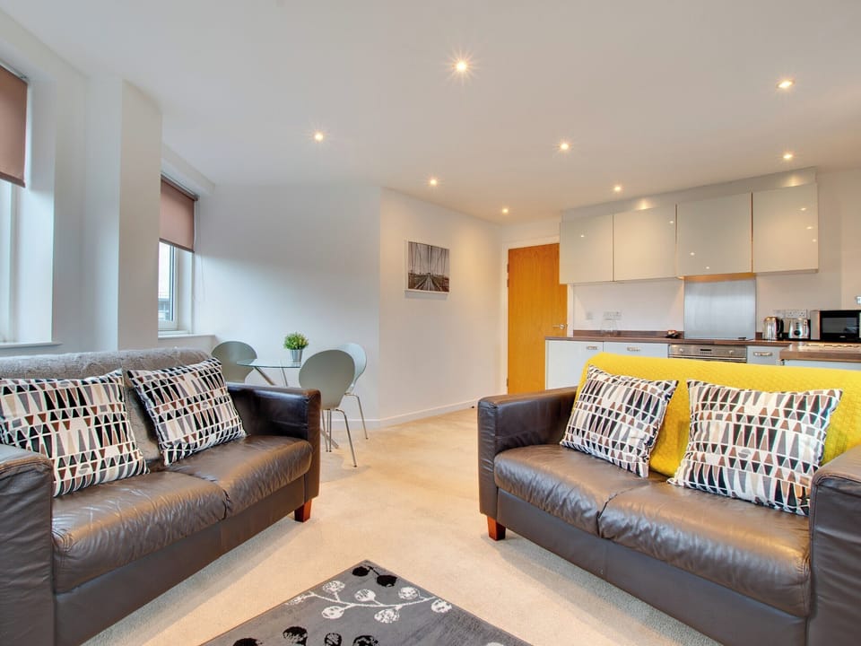 Open plan living space | All Saints Apartments 501 - All Saints Apartments, Newcastle upon Tyne