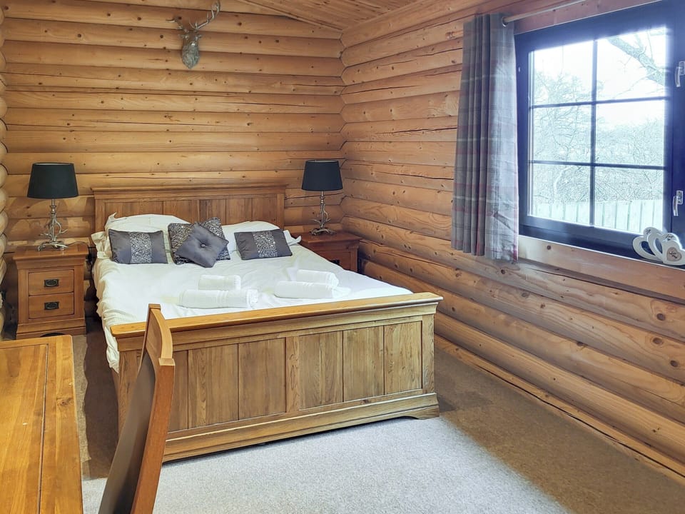 Double bedroom | Tyne Log Cabin - Felmoor Park, Felton, near Morpeth