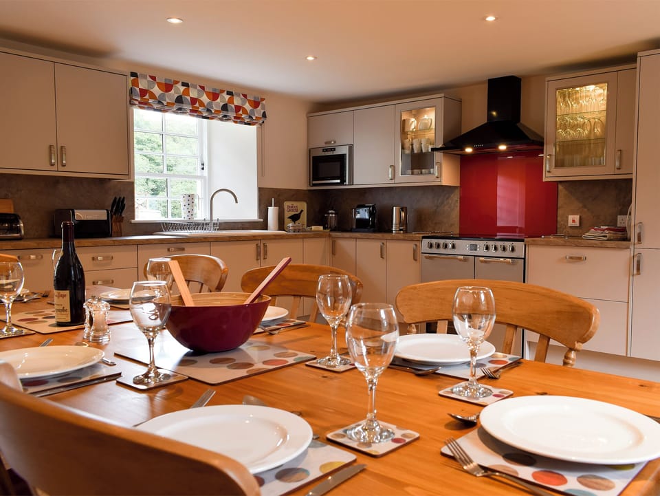 Bright and contemporary kitchen/dining room | Brandoch Lodge - Kinnaird Estate Cottages, By Dunkeld, Pitlochry
