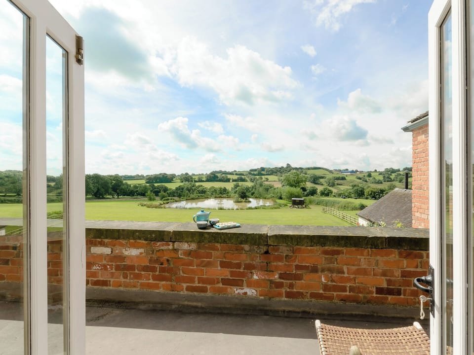 View from balcony | Woodpecker Loft - Millfields Farm, near Carsington
