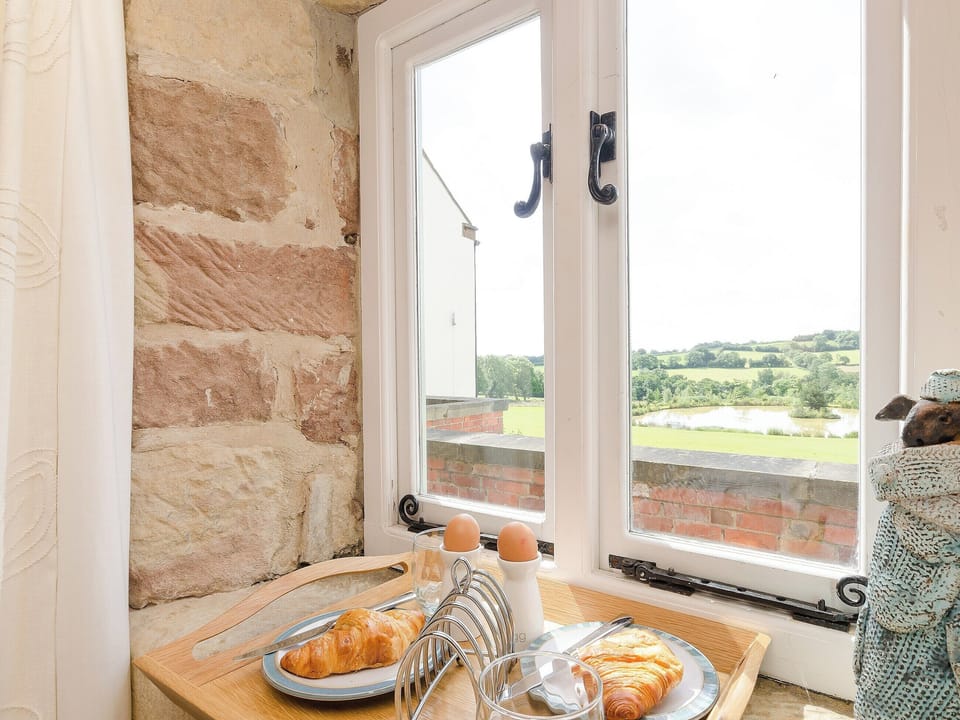 Window view | Woodpecker Loft - Millfields Farm, near Carsington