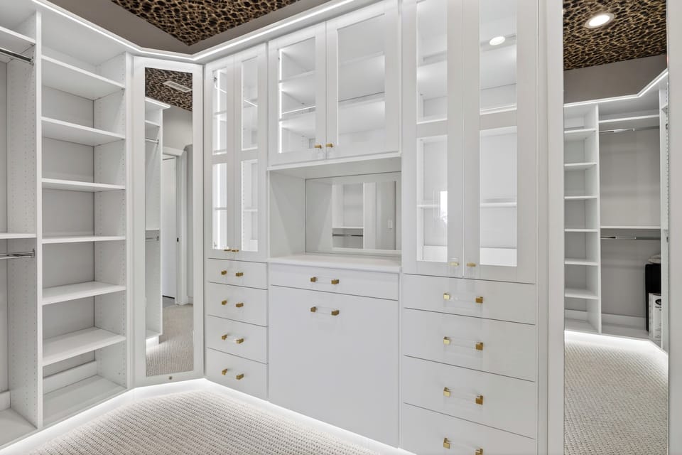 Large walk-in closet in the primary bedroom.