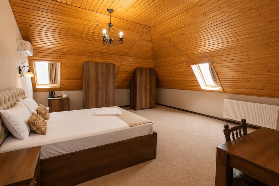 Standard Double Room, City View | In-room safe, desk, laptop workspace, blackout drapes