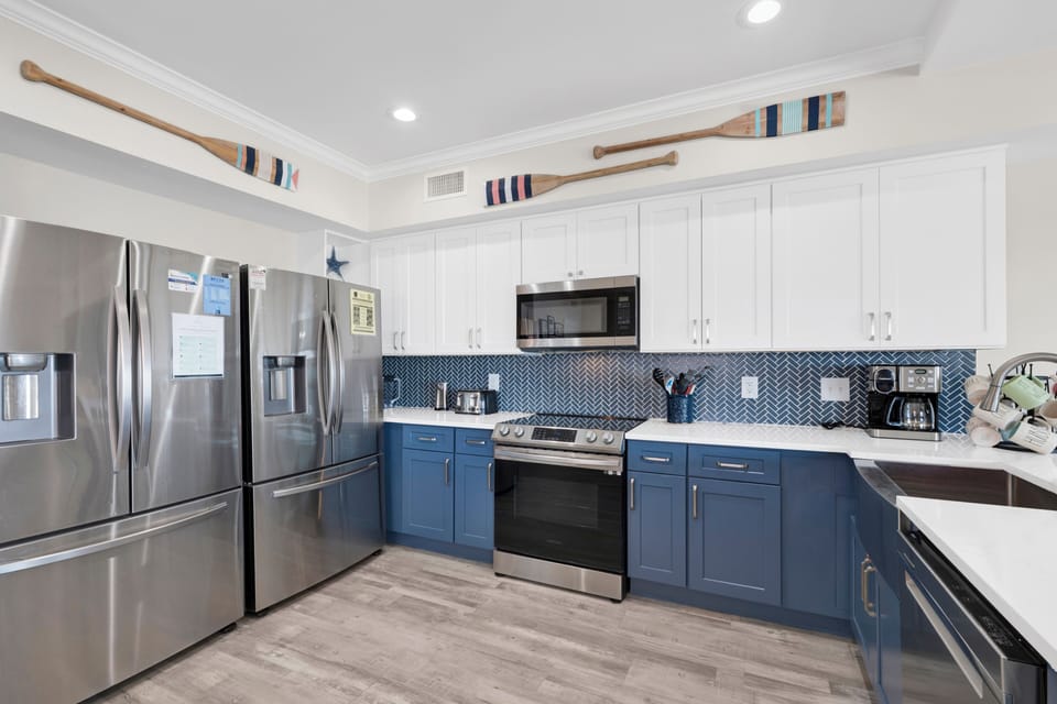 A fully equipped kitchen for all of your cooking needs